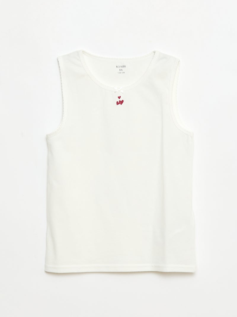 Pack de camiseta de tirantes anchos Blanco - Kiabi