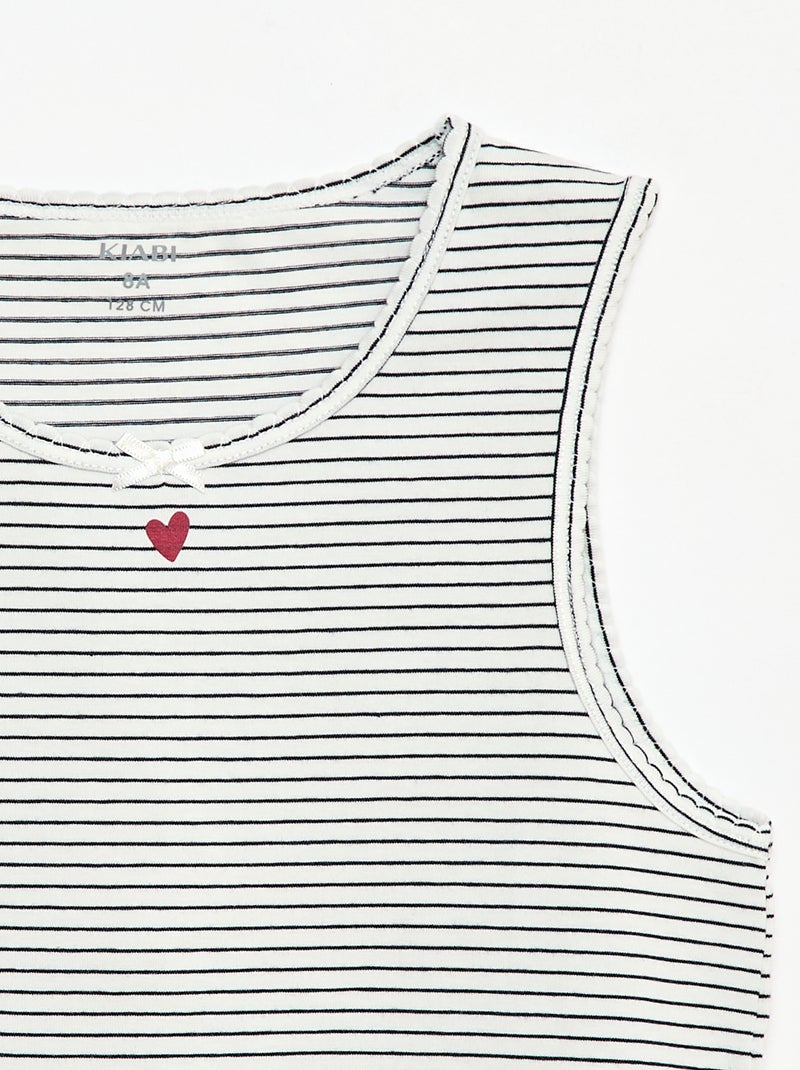 Pack de camiseta de tirantes anchos Blanco - Kiabi