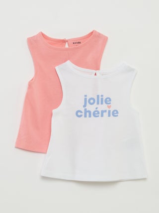 Pack de camiseta de tirantes anchos