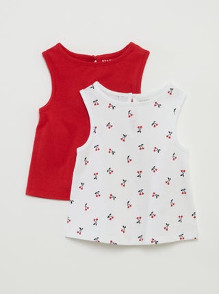 Pack de camiseta de tirantes anchos