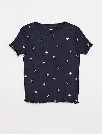 Pack de camisetas de canalé - 2 unidades