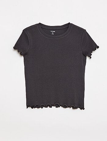 Pack de camisetas de canalé - 2 unidades