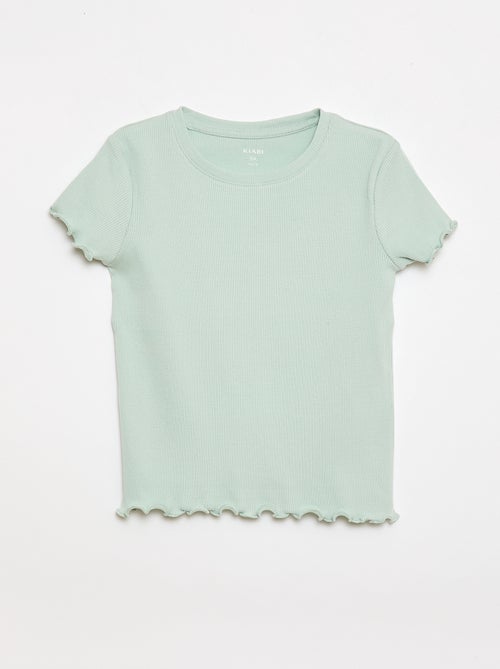 Pack de camisetas de canalé - 2 unidades - Kiabi