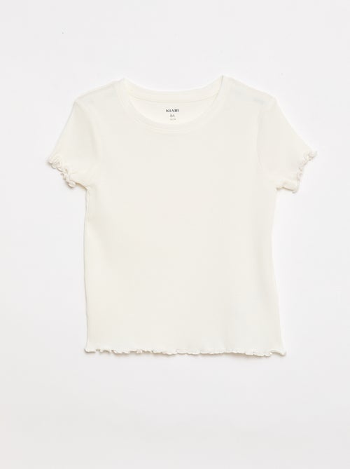 Pack de camisetas de canalé - 2 unidades - Kiabi