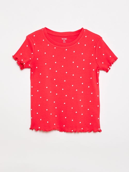 Pack de camisetas de canalé - 2 unidades - Kiabi