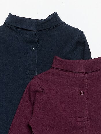 Pack de camisetas de cuello alto - 2 piezas