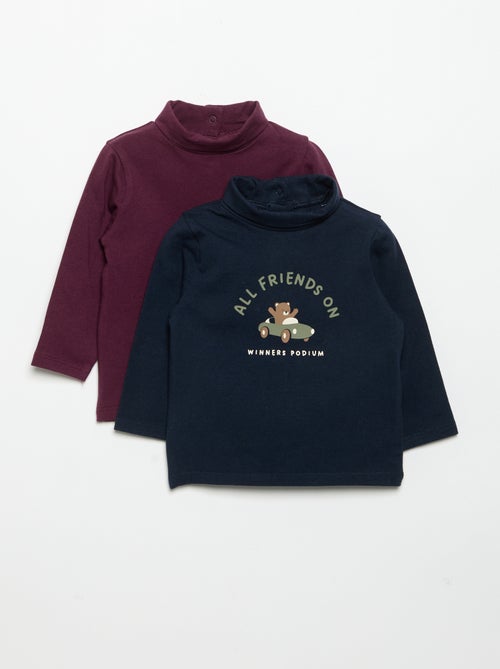 Pack de camisetas de cuello alto - 2 piezas - Kiabi