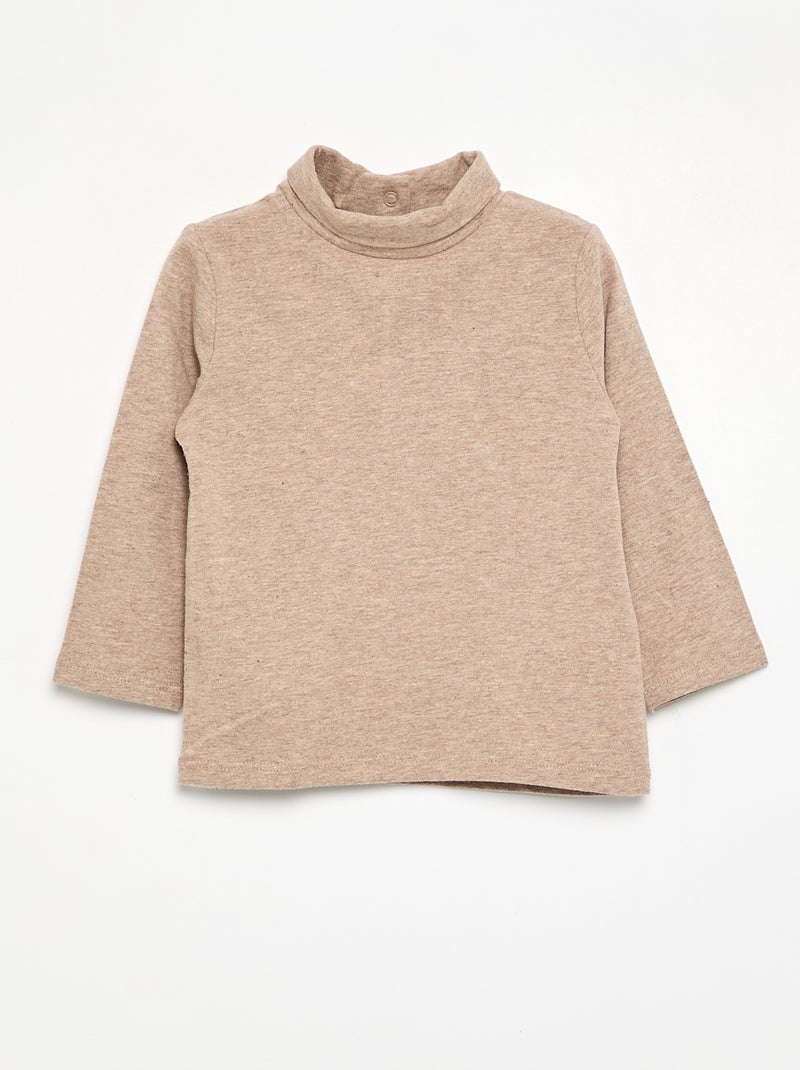 Pack de camisetas de cuello alto - 2 piezas Beige - Kiabi