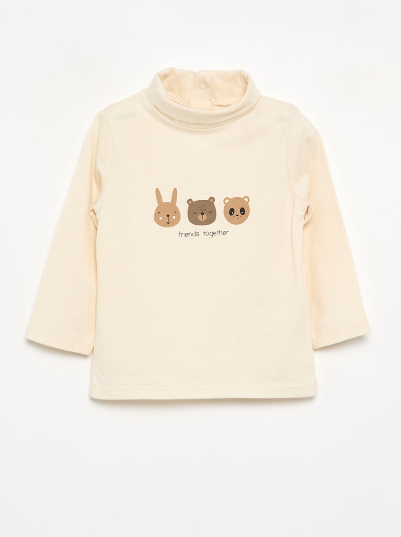 Pack de camisetas de cuello alto - 2 piezas Beige - Kiabi