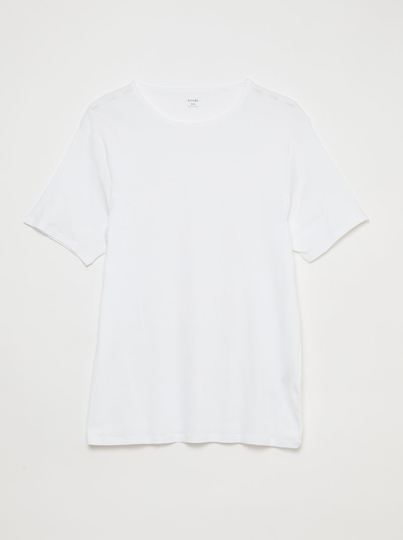 Pack de camisetas de punto jersey - 2 unidades Blanco - Kiabi