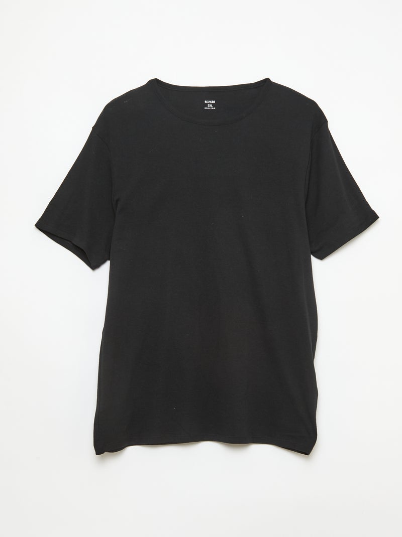 Pack de camisetas de punto jersey - 2 unidades Negro - Kiabi