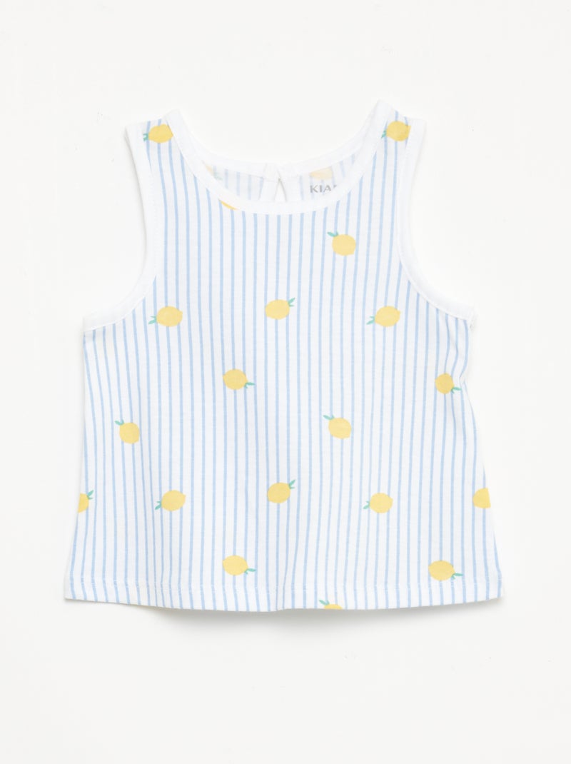 Pack de camisetas de tirantes - 2 piezas Azul - Kiabi