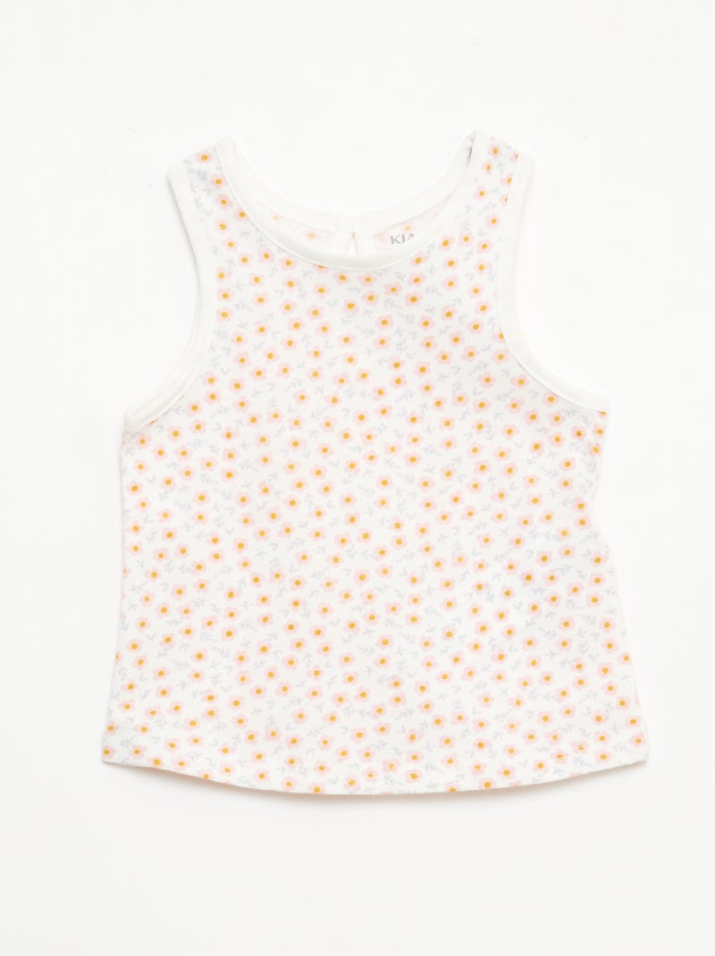 Pack de camisetas de tirantes - 2 piezas Blanco - Kiabi
