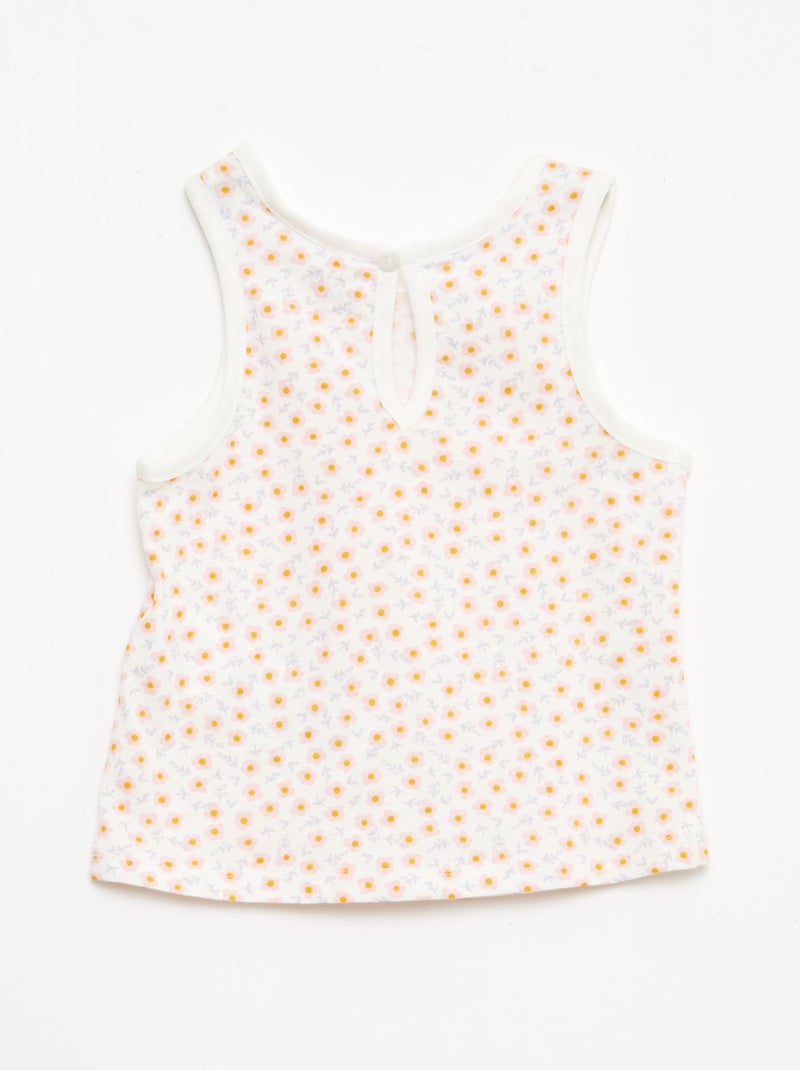 Pack de camisetas de tirantes - 2 piezas Blanco - Kiabi