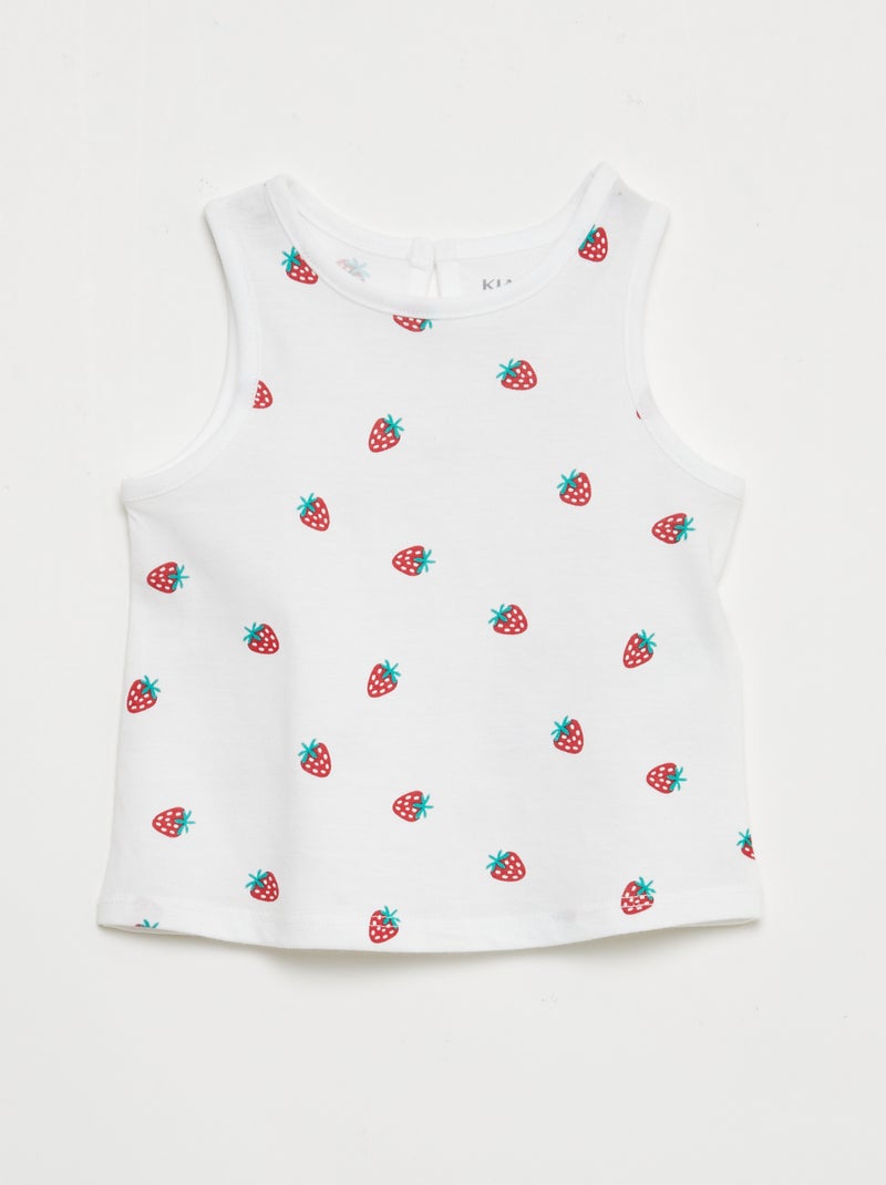 Pack de camisetas de tirantes - 2 piezas Blanco - Kiabi