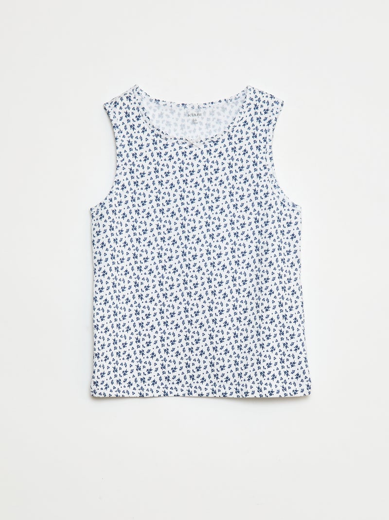 Pack de camisetas de tirantes anchos Azul - Kiabi