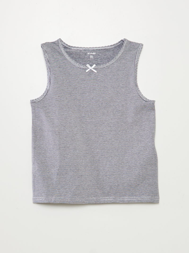 Pack de camisetas de tirantes anchos NEGRO - Kiabi