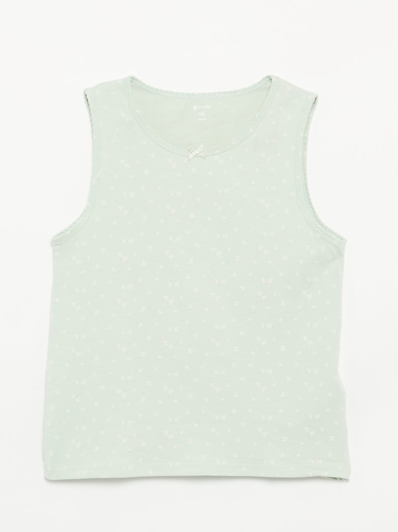 Pack de camisetas de tirantes anchos Verde - Kiabi