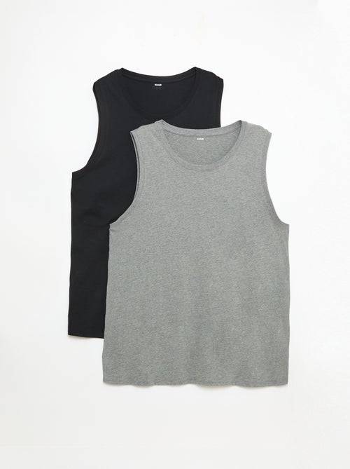 Pack de camisetas de tirantes de punto jersey - 2 unidades - Kiabi