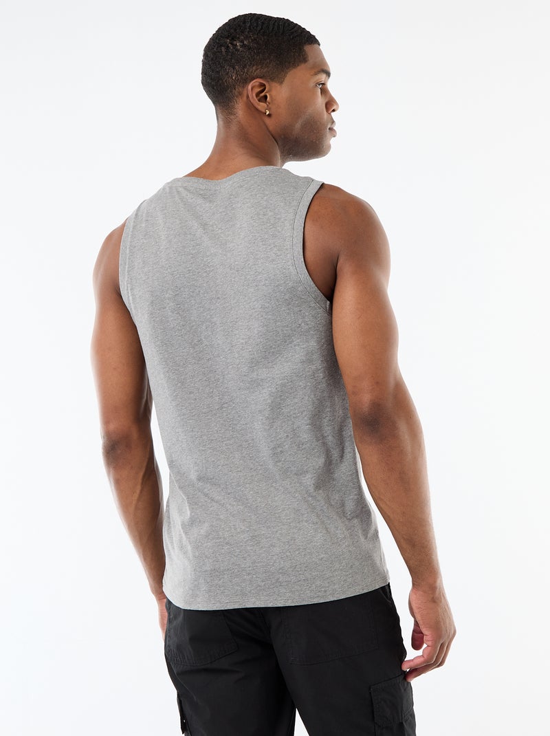 Pack de camisetas de tirantes de punto jersey - 2 unidades Gris - Kiabi