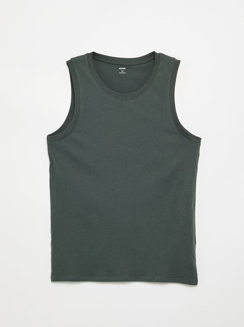 Pack de camisetas de tirantes de punto jersey - 2 unidades - Kiabi Pack de camisetas de tirantes de punto jersey - 2 unidades - Kiabi