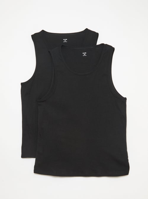 Pack de camisetas de tirantes de punto jersey - Kiabi Pack de camisetas de tirantes de punto jersey - Kiabi