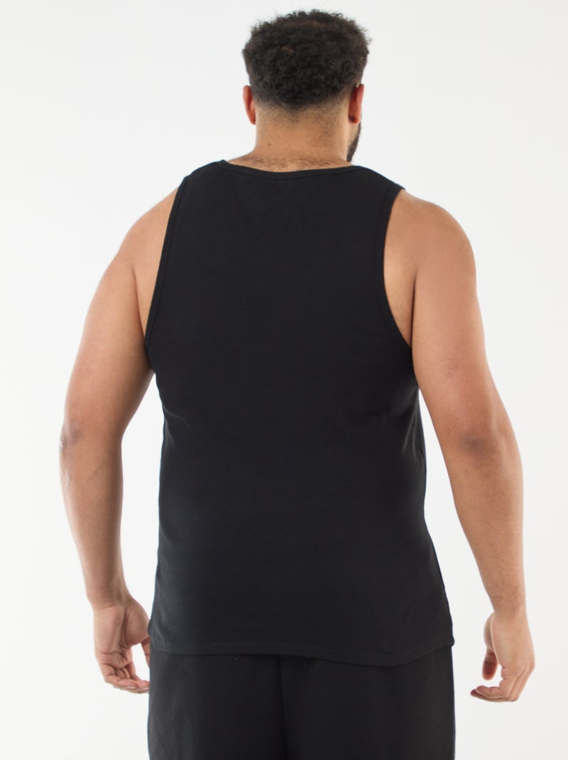 Pack de camisetas de tirantes de punto jersey Negro - Kiabi