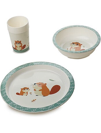 Pack de comidas 2º año Thermobaby con alzador Gusto, 5 botes