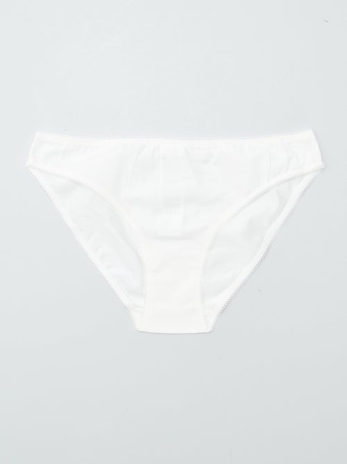 Pack de de 3 braguitas de algodón - Kiabi