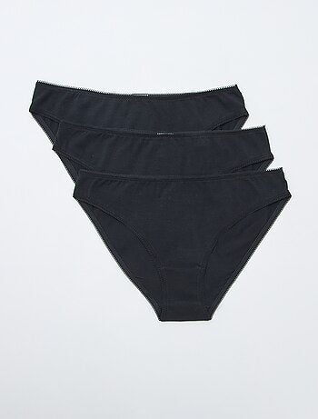 Pack de 3 braguitas de algodón