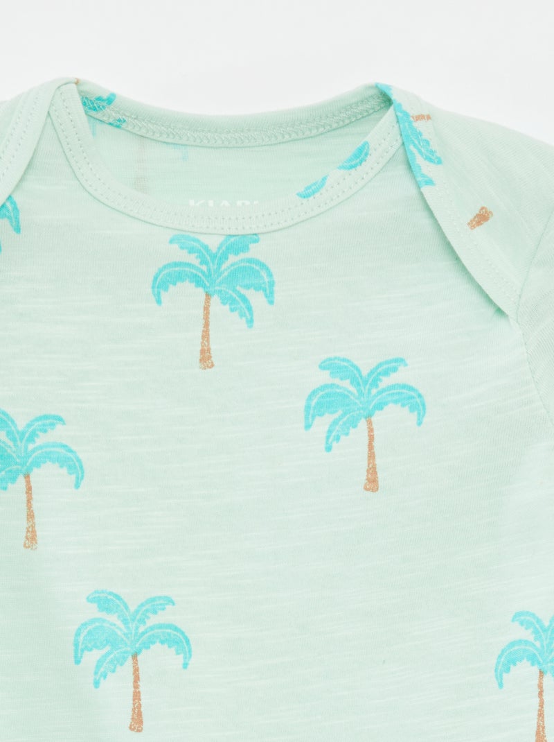 Pack de dos peleles de manga corta AZUL - Kiabi