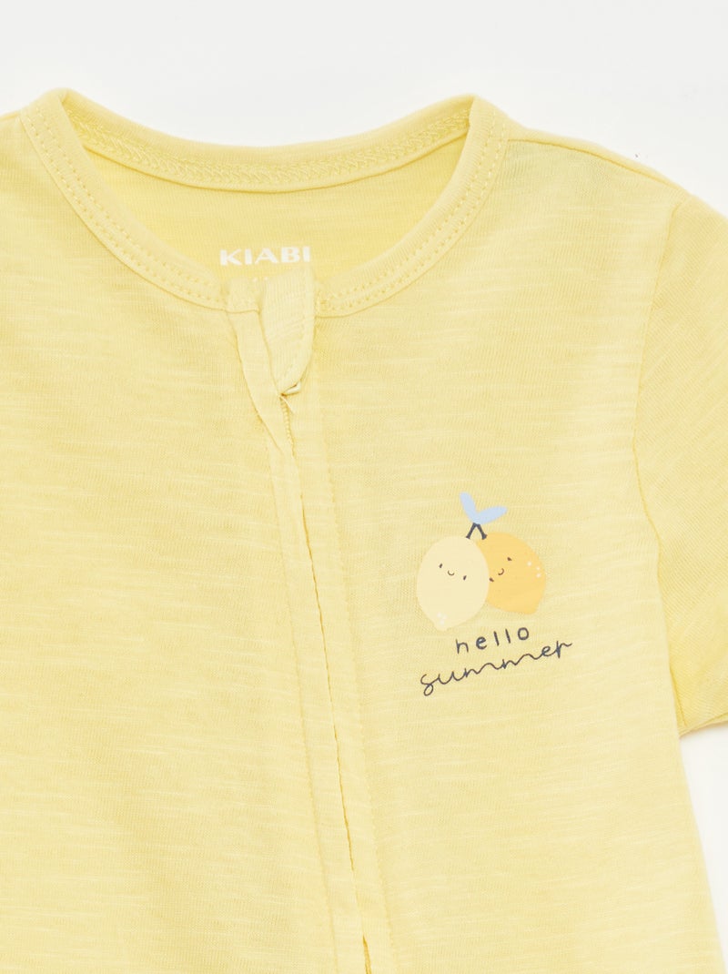 Pack de dos peleles de manga corta AZUL - Kiabi