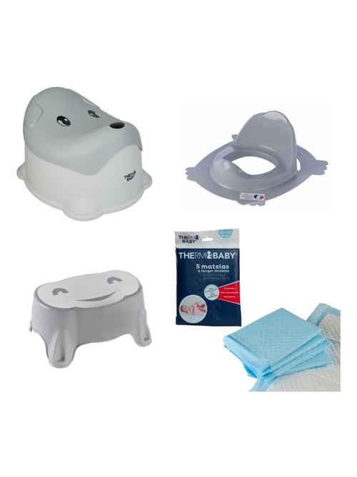 Pack de higiene Thermobaby: orinal tipo pato, reductor de WC, banqueta antideslizante - Kiabi