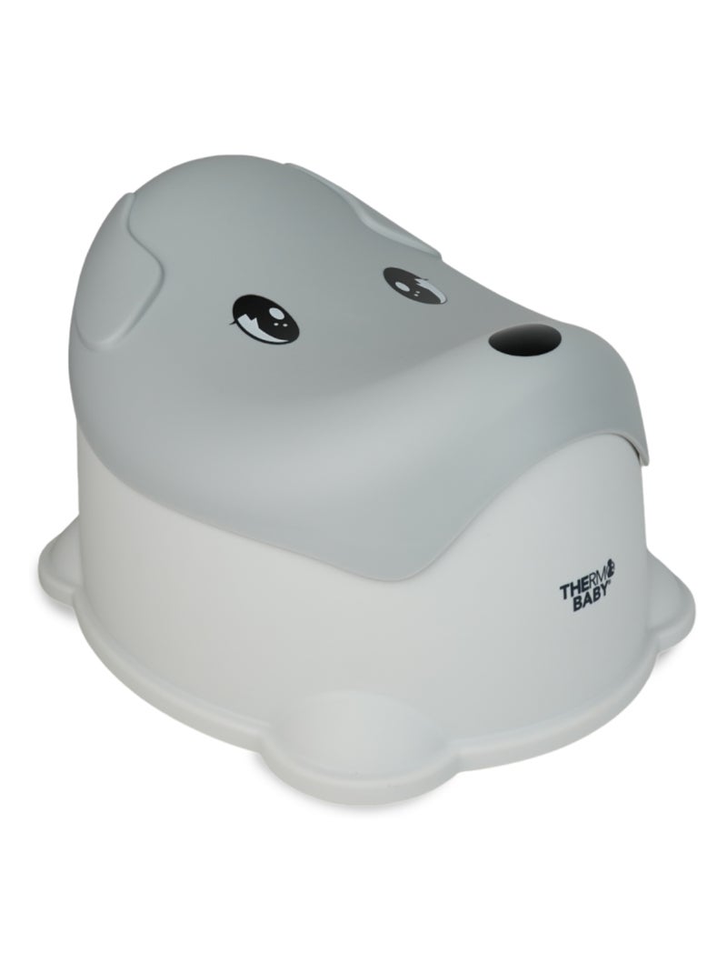 Pack de higiene Thermobaby: orinal tipo pato, reductor de WC, banqueta antideslizante Gris - Kiabi