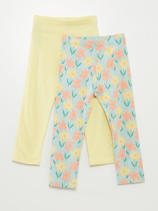 Pack de leggings cortos con motivo - 2 piezas
