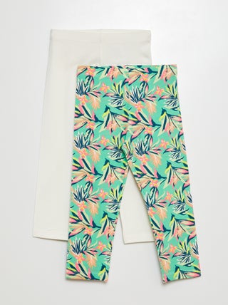 Pack de leggings cortos con motivo - 2 piezas