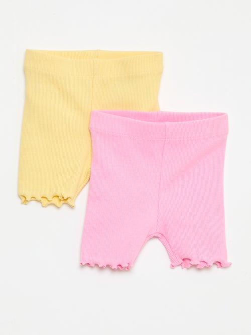 Pack de leggings de canalé - 2 unidades - Kiabi