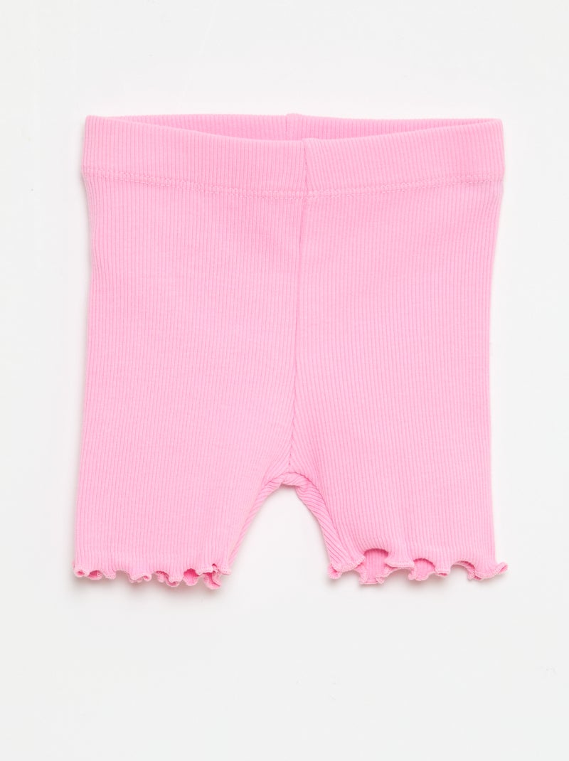 Pack de leggings de canalé - 2 unidades Amarillo - Kiabi