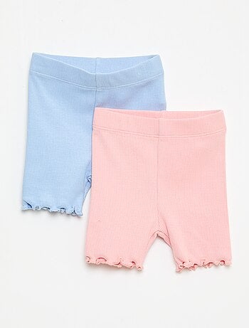 Pack de leggings de canalé - 2 unidades