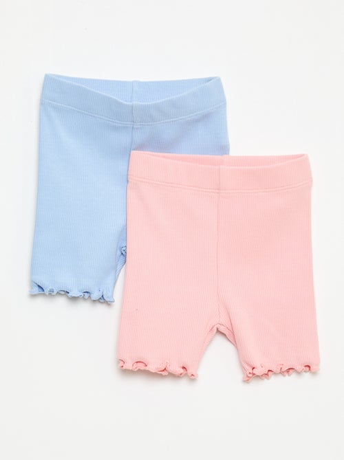 Pack de leggings de canalé - 2 unidades - Kiabi