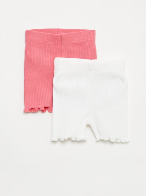 Pack de leggings de canalé - 2 unidades - Kiabi