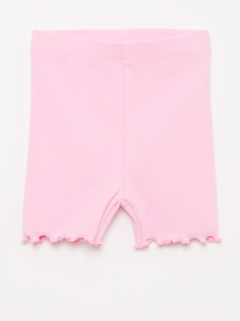 Pack de leggings de canalé - 2 unidades Naranja - Kiabi