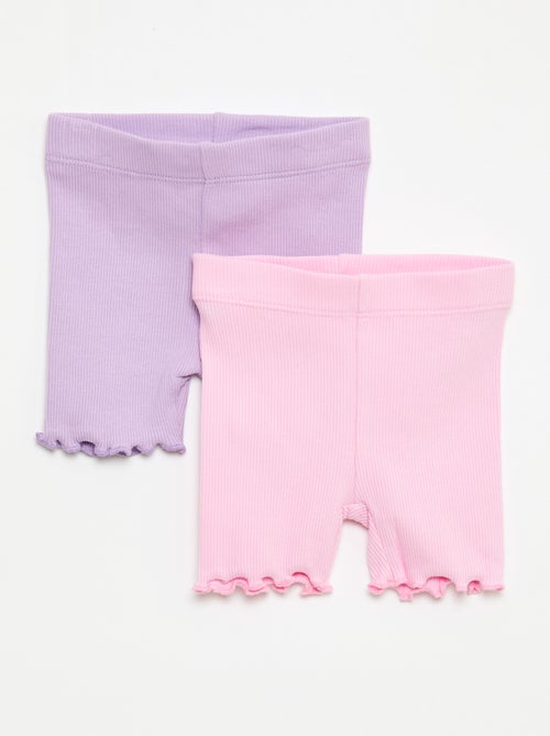 Pack de leggings de canalé - 2 unidades - Kiabi