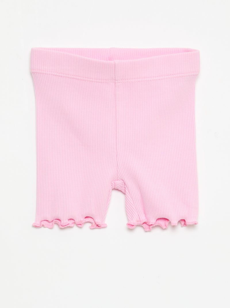 Pack de leggings de canalé - 2 unidades Purpura - Kiabi