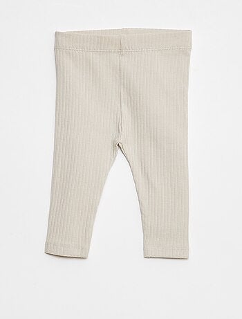 Pack de leggings de canalé largos - 2 piezas
