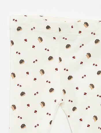 Pack de leggings largo 1 estampado all over / 1 color liso