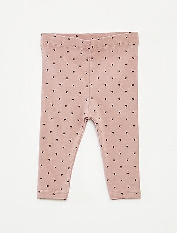 Pack de leggings largo 1 estampado all over / 1 color liso