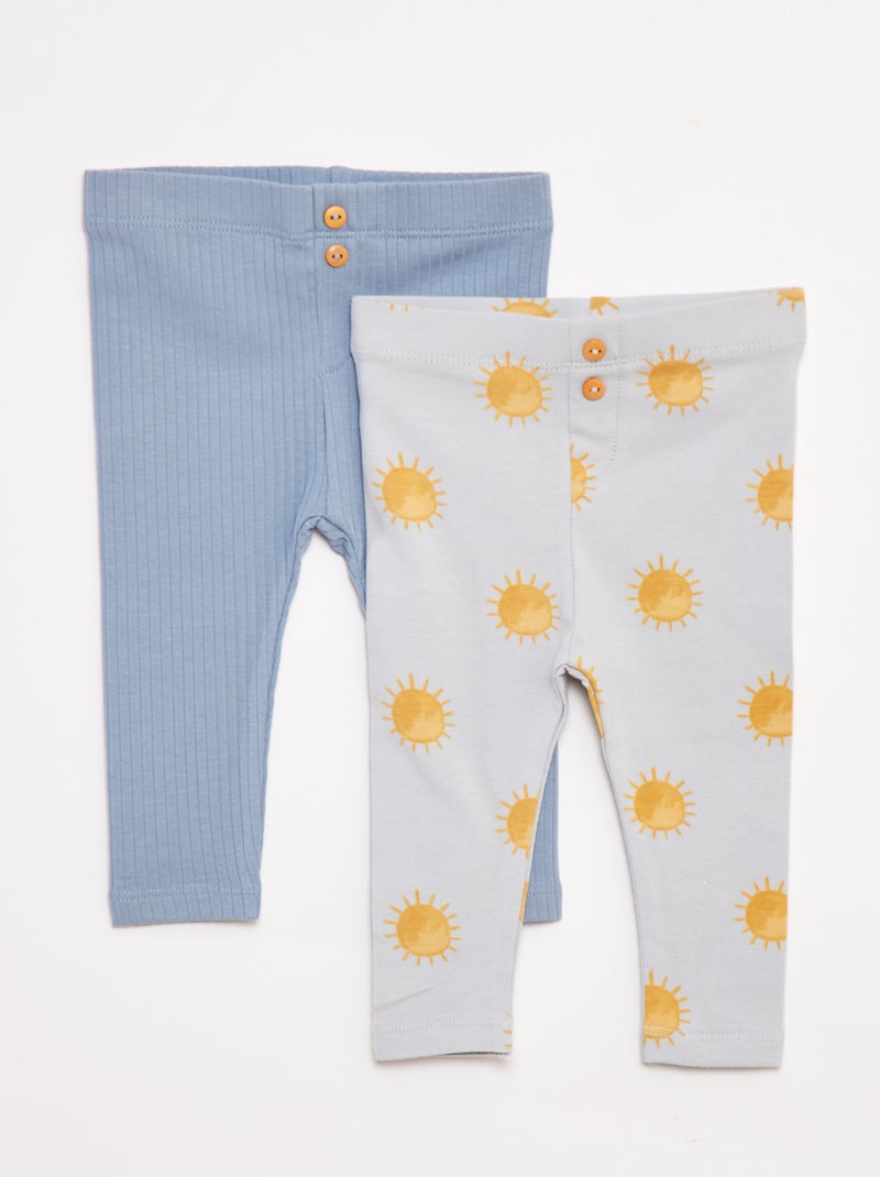 Pack de leggings largos Azul - Kiabi