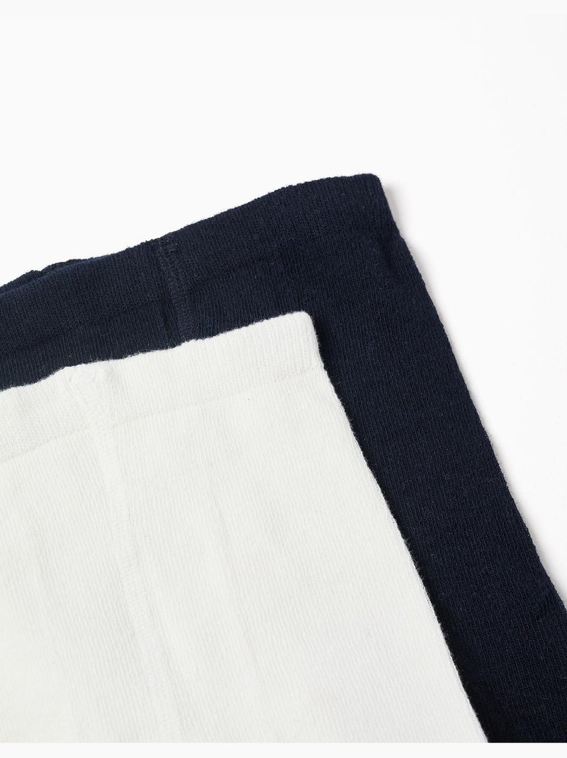 Pack de Medias con Diseño y Lisos Azul Blanco - Kiabi