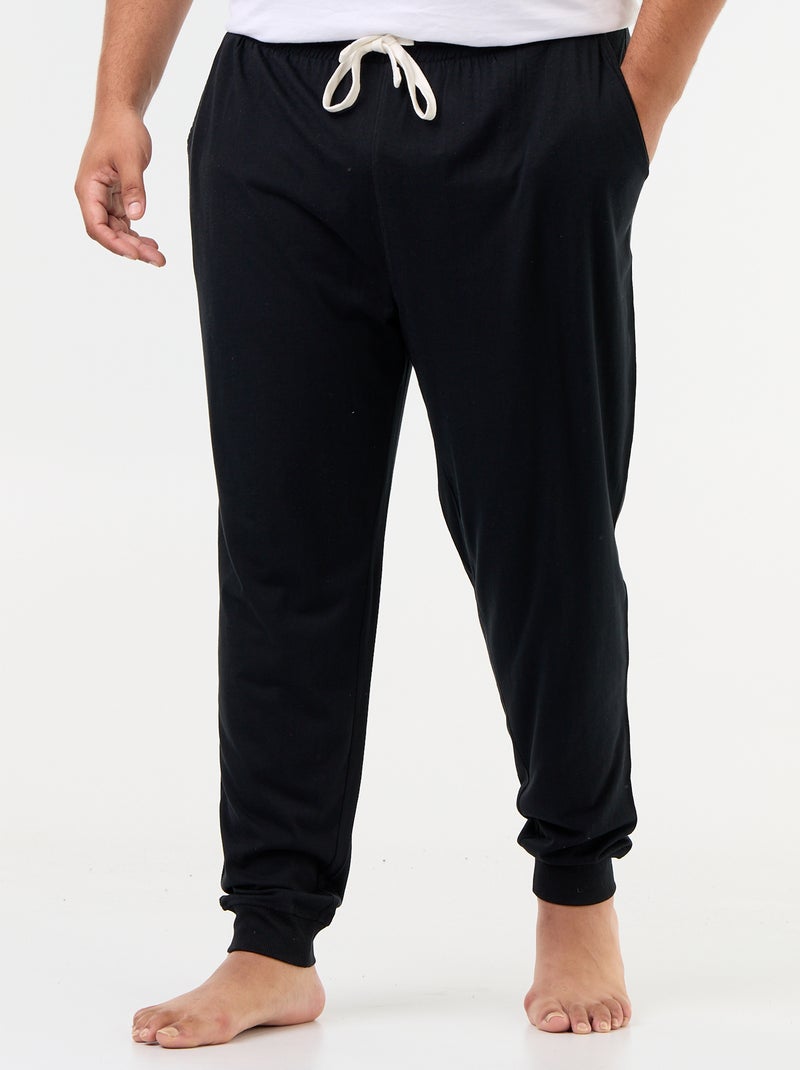 Pack de pantalón de pijama de punto Negro - Kiabi